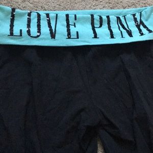 Pink yoga pants